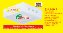 Đèn LED ốp trần nổi Duhal 24W SDGB524